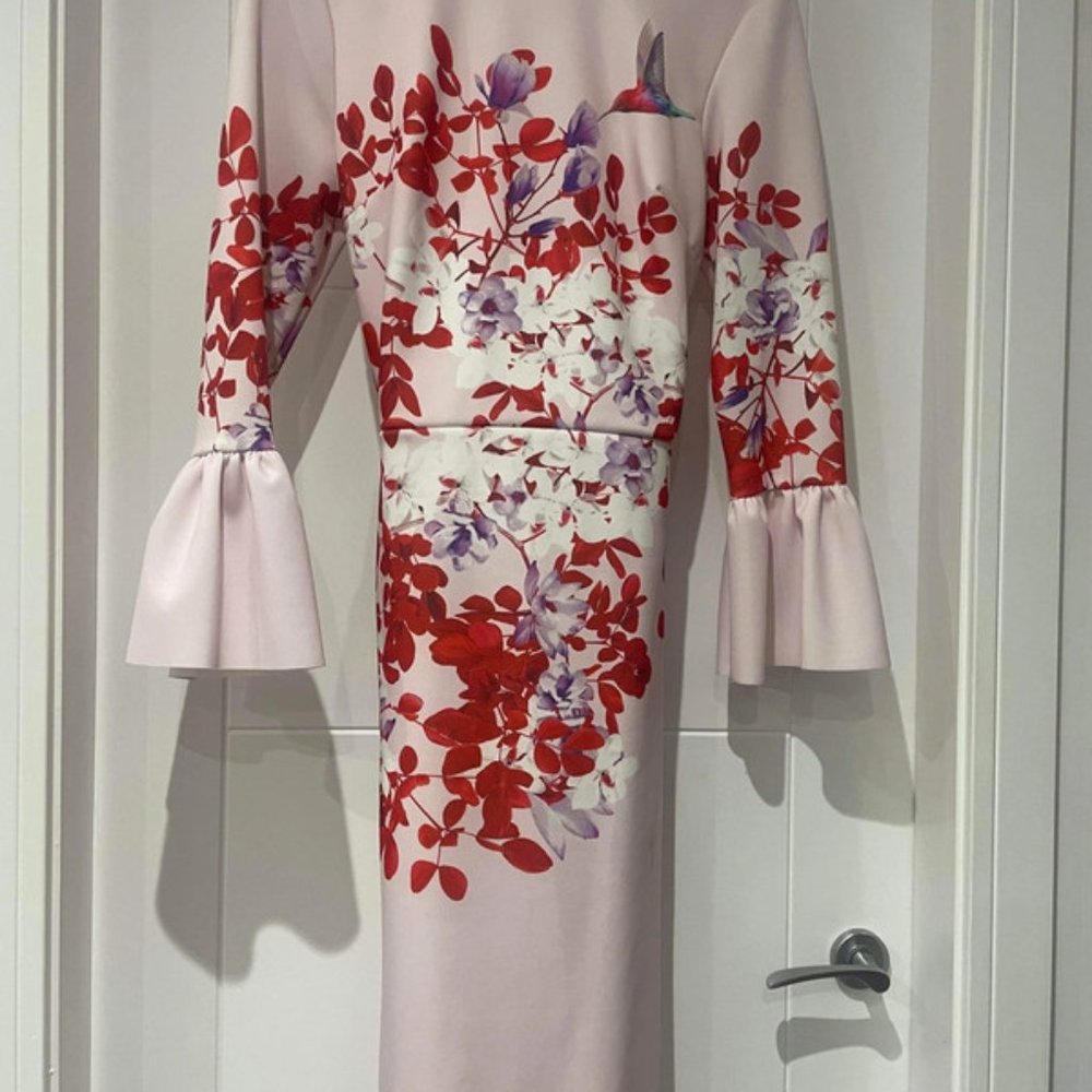 true violet floral dress
